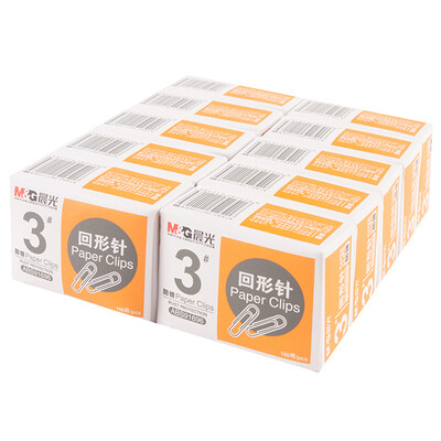 Morning light & G ABS91696 Office No 3 metal nickel plated paper clip pin 100 box 10 box
Morning light & G ABS91696 Office No 3 metal nickel plated paper clip pin 100 box 10 box