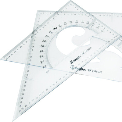 Guang Guang GuangBo 2 to install 45CM right angle triangular ruler isosceles triangle plate content protector stationery CB5645
Guang Guang GuangBo 2 to install 45CM right angle triangular ruler isosceles triangle plate content protector stationery CB5645