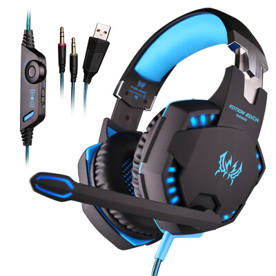 Zhuo KOTION EACH G2100 professional gaming computer shake headset game lighting Internet cafes headset with a microphone black blue
Zhuo KOTION EACH G2100 professional gaming computer shake headset game lighting Internet cafes headset with a microphone black blue