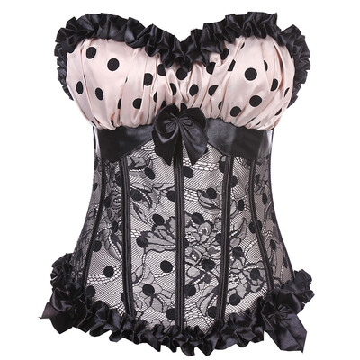 Sexy Brocade Bone Corset Polka Dot Chest Cup Buister Corselet Women Shapewear Underpants
Sexy Brocade Bone Corset Polka Dot Chest Cup Buister Corselet Women Shapewear Underpants