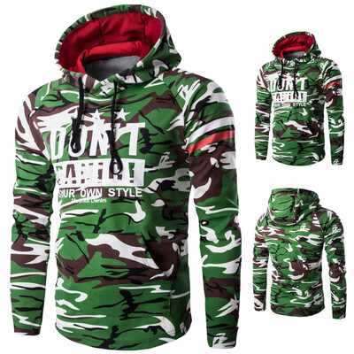 Men Camouflage Splicing Letter Printed Hoodie Coats
Men Camouflage Splicing Letter Printed Hoodie Coats