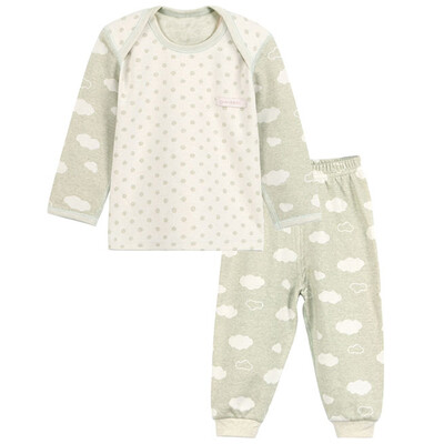 Xin Song baby jacquard color cotton envelope collar suit newborn spring and autumn color cotton underwear shirt pants suit natural green cloud Duo point C296D80
Xin Song baby jacquard color cotton envelope collar suit newborn spring and autumn color cotton underwear shirt pants suit natural green cloud Duo point C296D80
