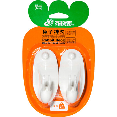 Polar bear HK-101 Rabbit Shape Seamless Hook Gluing Hook Load 2kg Large 2 Kitchen Bathroom
Polar bear HK-101 Rabbit Shape Seamless Hook Gluing Hook Load 2kg Large 2 Kitchen Bathroom