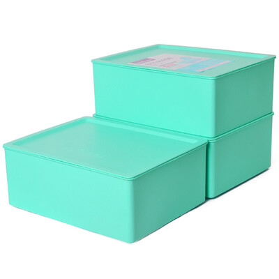 【Jingdong Supermarket】 Baicao Park (bicoy) plastic storage box underwear storage box storage box 3 sets (blank plastic box green)
【Jingdong Supermarket】 Baicao Park (bicoy) plastic storage box underwear storage box storage box 3 sets (blank plastic box green)