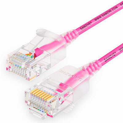 Shanze SAMZHE SZF-8080 super six types of fine diameter CAT6A high purity oxygen-free copper network jumper 8-core twisted-pair high-speed ultra-6 type RJ45 network cable 8 meters pink
Shanze SAMZHE SZF-8080 super six types of fine diameter CAT6A high purity oxygen-free copper network jumper 8-core twisted-pair high-speed ultra-6 type RJ45 network cable 8 meters pink