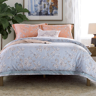 LENCIER LENCIER KITCHEN HARDWARE 5-star hotel Bedding Pure cotton printing 80 four-piece set of light&extravagant bed cover Float Float Dan Lan 220 240cm
LENCIER LENCIER KITCHEN HARDWARE 5-star hotel Bedding Pure cotton printing 80 four-piece set of light&extravagant bed cover Float Float Dan Lan 220 240cm