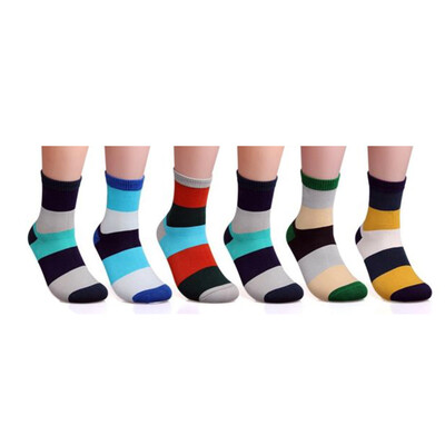 6 Pairs Mens Striped Multi Color Casual Fashion Crew Designed Style Casual Cotton Socks 550003
6 Pairs Mens Striped Multi Color Casual Fashion Crew Designed Style Casual Cotton Socks 550003