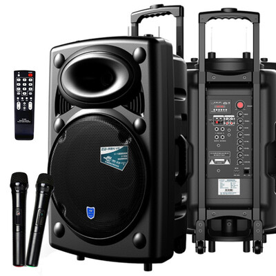 Double Nino HJ-608 12-inch Bass Battery Square Dance Tie Speaker Dual Wireless Microphone Outdoor Mobile Audio Portable High Power Amplifier Black
Double Nino HJ-608 12-inch Bass Battery Square Dance Tie Speaker Dual Wireless Microphone Outdoor Mobile Audio Portable High Power Amplifier Black