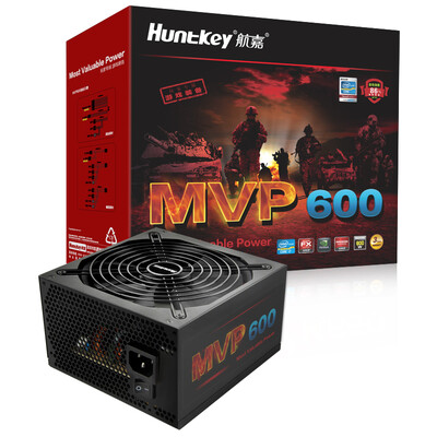 Huntkey rated 600W MVP600 power supply game dedicated single 45A semi-module 14CM silent fan 60 seconds delay cooling full voltage
Huntkey rated 600W MVP600 power supply game dedicated single 45A semi-module 14CM silent fan 60 seconds delay cooling full voltage