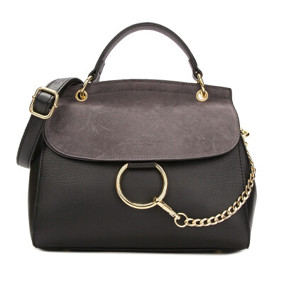 Excellent ha howru metal buckle female handbag Korean fashion portable oblique cross female bag 4EL00010 black
Excellent ha howru metal buckle female handbag Korean fashion portable oblique cross female bag 4EL00010 black