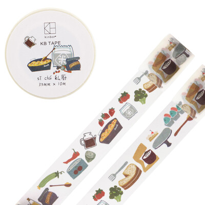Kinbor hand and paper tape 35mmx10m hand count illustrations color stationery tape / private kitchen DTB64027
Kinbor hand and paper tape 35mmx10m hand count illustrations color stationery tape / private kitchen DTB64027