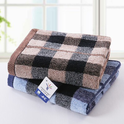 Gold towel home textile cotton plaid towel two loaded blue brown 100g strip 78 345cm
Gold towel home textile cotton plaid towel two loaded blue brown 100g strip 78 345cm