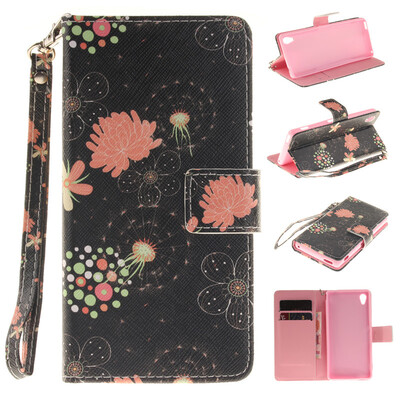 Colorful flowers Design PU Leather Flip Cover Wallet Card Holder Case for SONY Xperia M4 Aqua
Colorful flowers Design PU Leather Flip Cover Wallet Card Holder Case for SONY Xperia M4 Aqua