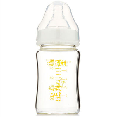 IVORY Baby bottle wide caliber baby bottle newborn glass bottle 180ml with pacifier A98
IVORY Baby bottle wide caliber baby bottle newborn glass bottle 180ml with pacifier A98
