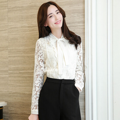 Siberian woman 2017 spring&summer chiffon shirt long sleeves loose lace sexy short jacket S71R0350A7M white 
Siberian woman 2017 spring&summer chiffon shirt long sleeves loose lace sexy short jacket S71R0350A7M white