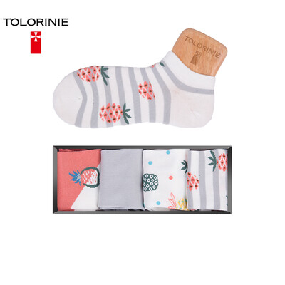 Jingdong supermarket TOLORINIE 4 pairs of casual socks Ms combed cotton spring&summer seasons low to help fruit jacquard female socks 22-24 color K0235M0010
Jingdong supermarket TOLORINIE 4 pairs of casual socks Ms combed cotton spring&summer seasons low to help fruit jacquard female socks 22-24 color K0235M0010