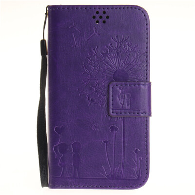 Purple Lovers and Dandelion Style Embossing Classic Flip Cover with Stand Function and Credit Card Slot for LG K4
Purple Lovers and Dandelion Style Embossing Classic Flip Cover with Stand Function and Credit Card Slot for LG K4