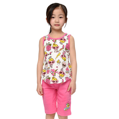 Yu Zhaolin YUZHAOLIN Girls T-shirt Pajamas Home Service Short Sleeve Shorts Vest Set M416612 Pink 120 yards
Yu Zhaolin YUZHAOLIN Girls T-shirt Pajamas Home Service Short Sleeve Shorts Vest Set M416612 Pink 120 yards