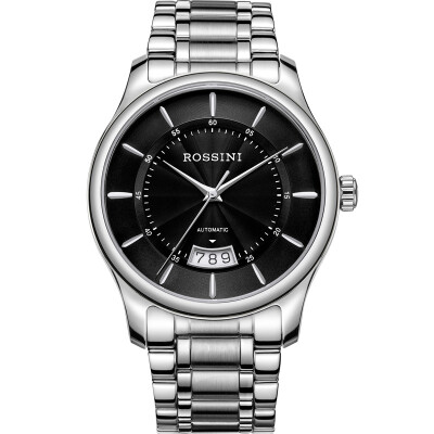 Rossini (ROSSINI) watch Ya Zun business series black plate steel belt import movement double calendar mechanical couple table female table 515702W04B
Rossini (ROSSINI) watch Ya Zun business series black plate steel belt import movement double calendar mechanical couple table female table 515702W04B