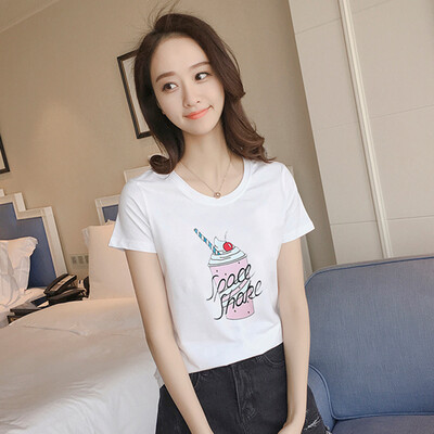 Long Yue Women&39s Small Fresh Simple Short Sleeve T-Shirt Ice Cream Pattern Print Top LWTD174101 White
Long Yue Women&39s Small Fresh Simple Short Sleeve T-Shirt Ice Cream Pattern Print Top LWTD174101 White