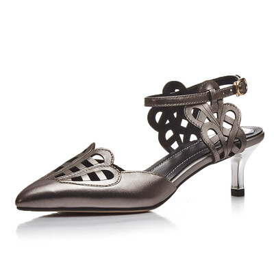 WETKISS Genuine Leather Fashion Women Sandals Elegant Cutouts Flower Ankle Strap Summer Shoes High Heels Pointed toe Sandals
WETKISS Genuine Leather Fashion Women Sandals Elegant Cutouts Flower Ankle Strap Summer Shoes High Heels Pointed toe Sandals
