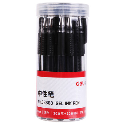 Deli gel pen signature pen 05mm 20 pen black&20 for the core17 black2 blue1 red 33363
Deli gel pen signature pen 05mm 20 pen black&20 for the core17 black2 blue1 red 33363