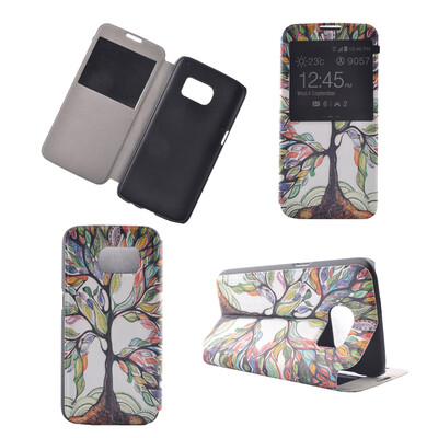 Colorful Tree Design PU Leather Flip Cover Wallet Card Holder Case for Samsung Galaxy S7 
Colorful Tree Design PU Leather Flip Cover Wallet Card Holder Case for Samsung Galaxy S7