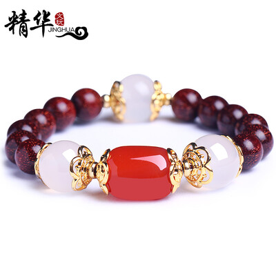 The essence of small leaf red sandalwood with red agate Buddha beads hand string national wind retro wild sweet jewelry female bracelet bloom 8mm essence section
The essence of small leaf red sandalwood with red agate Buddha beads hand string national wind retro wild sweet jewelry female bracelet bloom 8mm essence section