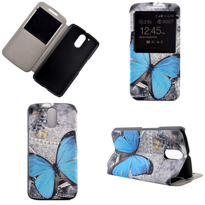 Blue Butterfly Design PU Leather Flip Cover Wallet Card Holder Case for Moto G4
Blue Butterfly Design PU Leather Flip Cover Wallet Card Holder Case for Moto G4