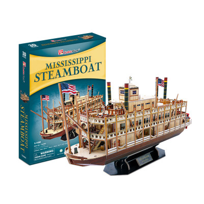 CubicFun) Three-dimensional Pinch Paper Model Toys Stereo Puzzle Ship Model Mississippi River Steam Boat
CubicFun) Three-dimensional Pinch Paper Model Toys Stereo Puzzle Ship Model Mississippi River Steam Boat