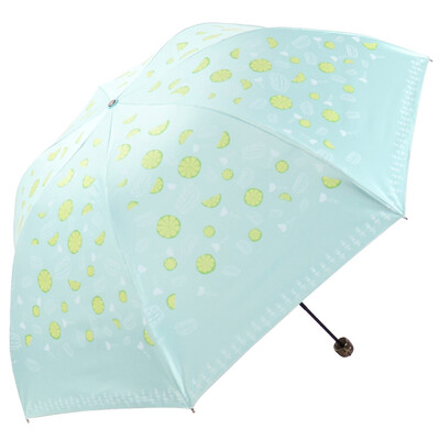Umbrella umbrella UPF50 full shade black silk silk color fruit three fold mushroom pencil sunny umbrella umbrella blue green 30074ELCJ
Umbrella umbrella UPF50 full shade black silk silk color fruit three fold mushroom pencil sunny umbrella umbrella blue green 30074ELCJ