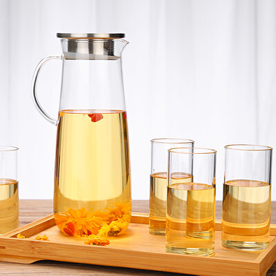 Ming Shunde covered with glass cold water bottle cold cup set transparent heat-resistant large-capacity cold kettle creative home lemon kettle pot four cups YH520ZB321A4
Ming Shunde covered with glass cold water bottle cold cup set transparent heat-resistant large-capacity cold kettle creative home lemon kettle pot four cups YH520ZB321A4
