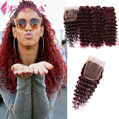 Top Closure Hair Burgundy Brazilian Hair Deep Wave Curly 4pcs Lot 8-30inch Brazilian Deep Wave Red Human Hair 99j Bohemian Hair
Top Closure Hair Burgundy Brazilian Hair Deep Wave Curly 4pcs Lot 8-30inch Brazilian Deep Wave Red Human Hair 99j Bohemian Hair