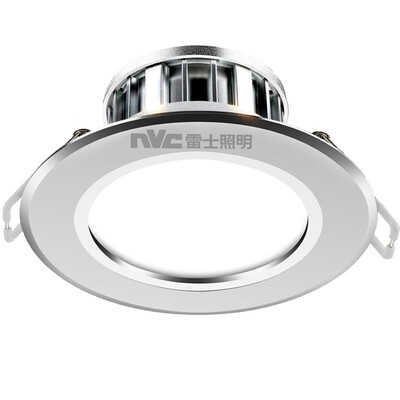NVC NVC Lighting LED Downlight Ceiling Light Metal Aluminum Sand Silver 4W White Light 6000K Open Hole 75-85cm
NVC NVC Lighting LED Downlight Ceiling Light Metal Aluminum Sand Silver 4W White Light 6000K Open Hole 75-85cm