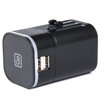 GO TRAVEL universal dual USB conversion plugs global multi-national general travel supplies abroad power charging converter 41041 black
GO TRAVEL universal dual USB conversion plugs global multi-national general travel supplies abroad power charging converter 41041 black