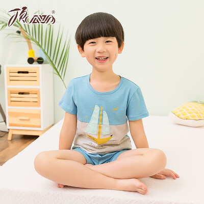 top melon melon (dingguagua) children pajamas boys summer short-sleeved cotton round neck shorts thin section leisure home service suit 86027 blue 90
top melon melon (dingguagua) children pajamas boys summer short-sleeved cotton round neck shorts thin section leisure home service suit 86027 blue 90