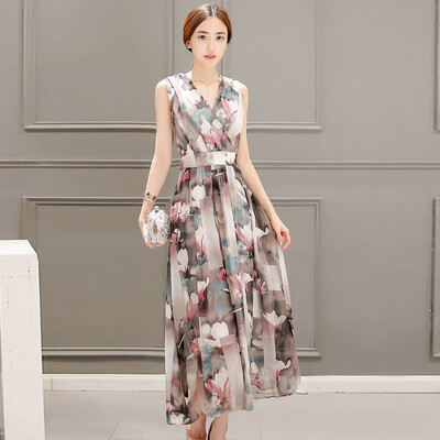 A pond morning vest dress 2017 summer sleeveless body repair waist was thin printing large size high waist skirt female S72R0285A28M color
A pond morning vest dress 2017 summer sleeveless body repair waist was thin printing large size high waist skirt female S72R0285A28M color