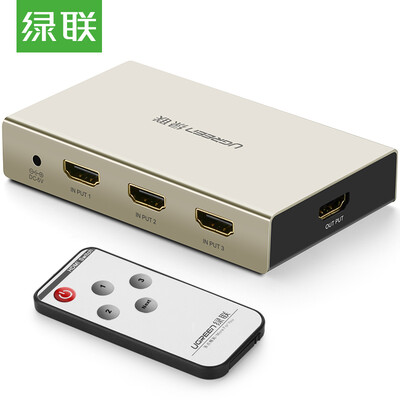 Green UGREEN HD HDMI switch 3 into a 2K 4K three into a 3D video cable cable computer box connected to the TV monitor with remote control 40278
Green UGREEN HD HDMI switch 3 into a 2K 4K three into a 3D video cable cable computer box connected to the TV monitor with remote control 40278