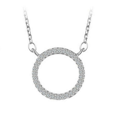 Yoursfs@ Glittering Circle Crystal Pendant Necklaces Three times White Gold Plated Neckalces For Women Wedding Engagement Gorgeous
Yoursfs@ Glittering Circle Crystal Pendant Necklaces Three times White Gold Plated Neckalces For Women Wedding Engagement Gorgeous