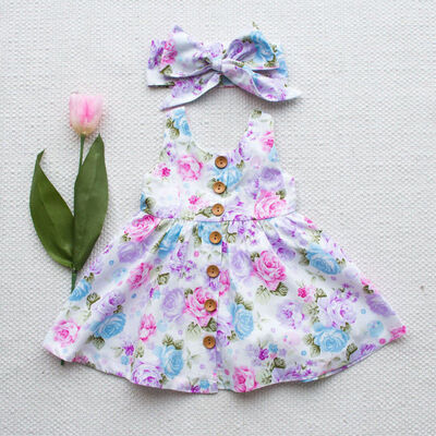 CANISCute Toddler Kids Baby Girl Dress Floral Party Dresses Sundress Headband Outfits
CANISCute Toddler Kids Baby Girl Dress Floral Party Dresses Sundress Headband Outfits