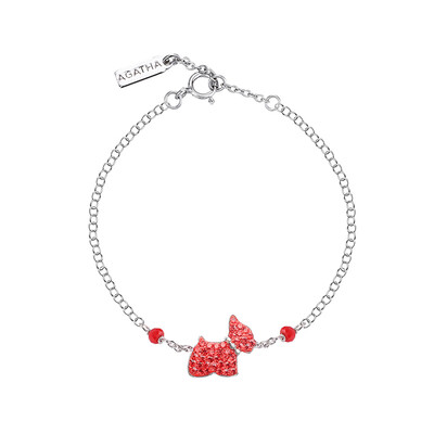 AGATHA Jia Sha 9991390 Korean new students simple fashion classic puppy bracelet sweet cute 925 silver diamond red puppy red
AGATHA Jia Sha 9991390 Korean new students simple fashion classic puppy bracelet sweet cute 925 silver diamond red puppy red