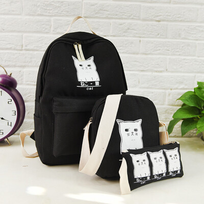 Student bag three - piece shoulder bag canvas printing primary and secondary school students bag as gift for children
Student bag three - piece shoulder bag canvas printing primary and secondary school students bag as gift for children