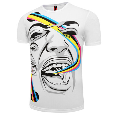 2017 the new fashion mens short sleeved T-shirt non mainstream male self-cultivation color trend printing t-shirt t-shirt
2017 the new fashion mens short sleeved T-shirt non mainstream male self-cultivation color trend printing t-shirt t-shirt