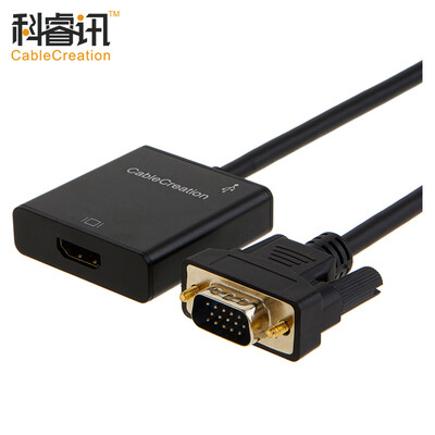 CABLE CREATION HDMI to VGA Converter with Independent Audio 1080P White HD Analog Adapter Adapter / Computer / Millet / Telecom Box Video TV CD0023
CABLE CREATION HDMI to VGA Converter with Independent Audio 1080P White HD Analog Adapter Adapter / Computer / Millet / Telecom Box Video TV CD0023