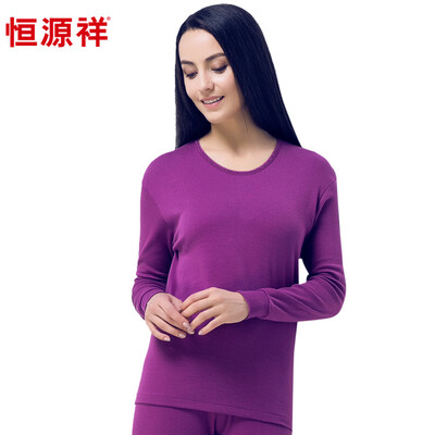 Heng Yuan Xiang Qiu Qiu Qiu pants cotton underwear thin section of the warm sets of cotton sweater backing cotton lace purple 17095
Heng Yuan Xiang Qiu Qiu Qiu pants cotton underwear thin section of the warm sets of cotton sweater backing cotton lace purple 17095