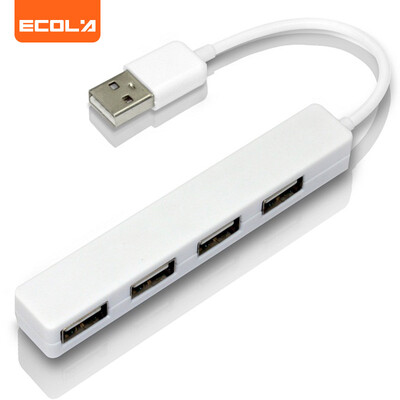 (ECOLA) USB splitter USB2.0 4-port hub HUB with overload voltage current protection USB-HUB03WT (white)
(ECOLA) USB splitter USB2.0 4-port hub HUB with overload voltage current protection USB-HUB03WT (white)