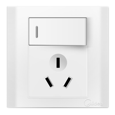 Midea Midea switch socket 86 type 16A three hole with a switch to open a single control three holes socket E03 Ya white
Midea Midea switch socket 86 type 16A three hole with a switch to open a single control three holes socket E03 Ya white