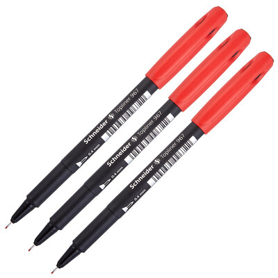 Schneider Schneider needle pencil pencil drawing sketch pen 04mm Topliner967 red 3 loaded
Schneider Schneider needle pencil pencil drawing sketch pen 04mm Topliner967 red 3 loaded