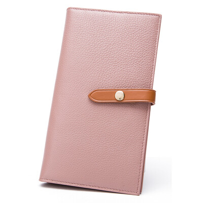 PLOVER ladies wallet top layer leather clutch bag female fashion hit color wallet wallet P17201L001 pink
PLOVER ladies wallet top layer leather clutch bag female fashion hit color wallet wallet P17201L001 pink