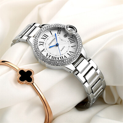 Roman Number Design Luxury Fashion Ladies Dress Watch CONTENA Shinny Diamonds Classical Women Watch
Roman Number Design Luxury Fashion Ladies Dress Watch CONTENA Shinny Diamonds Classical Women Watch